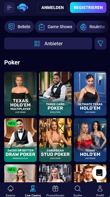 Spinjo Casino App Vorschau